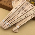 Eventails en bois personnalisés mariage, cérémonie et cadeaux invités à partir de 2.79€ l'unité