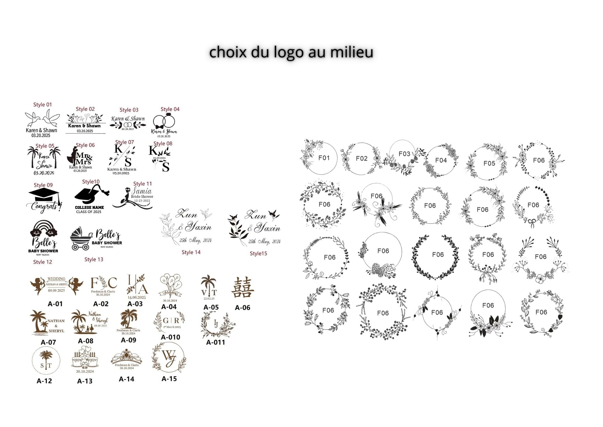 Eventails en bois personnalisés mariage, cérémonie et cadeaux invités à partir de 2.79€ l'unité